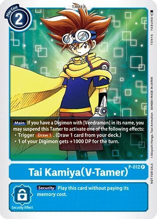 Tai Kamiya (V-Tamer) - P-012 (P-012) - Digimon Promotion Cards Foil