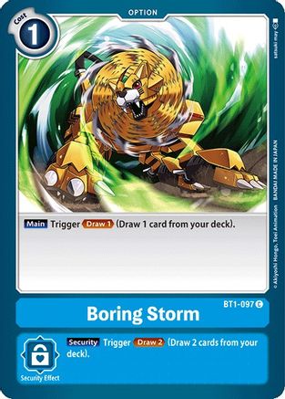 Boring Storm (BT1-097) - Release Special Booster 1.0