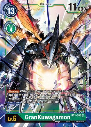 GranKuwagamon - BT1-083 (Dash Pack Ver. 1.5) (BT1-083) - Release Special Booster 1.5 Foil