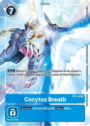 Cocytus Breath - ST2-16 (Tamer's Evolution Box) (ST2-16) - Starter Deck 02: Cocytus Blue Foil