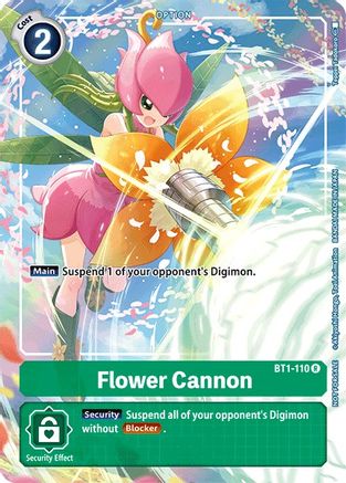 Flower Cannon - BT1-110 (Tamer's Evolution Box) (BT1-110) - Release Special Booster 1.0 Foil