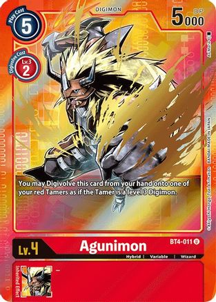 Agunimon (Alternate Art) (BT4-011) - Great Legend Foil