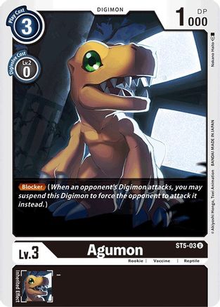 Agumon (ST5-03) - Starter Deck 05: Machine Black