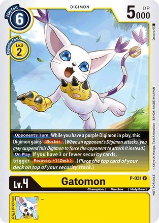 Gatomon - P-031 (P-031) - Digimon Promotion Cards