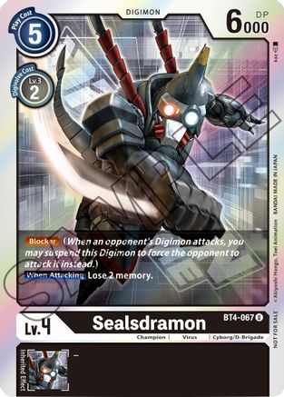 Sealsdramon - BT4-067 (Event Pack 1) (BT4-067) - Great Legend Foil