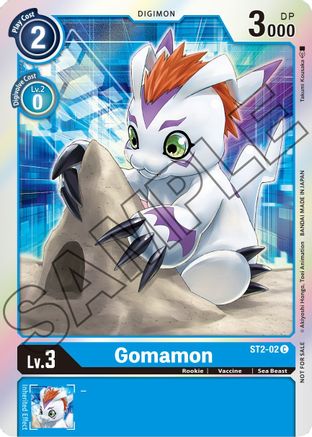 Gomamon - ST2-02 (Event Pack 1) (ST2-02) - Starter Deck 02: Cocytus Blue Foil