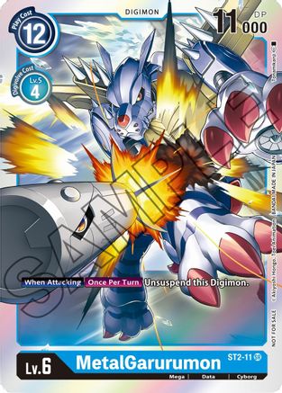 MetalGarurumon - ST2-11 (Event Pack 1) (ST2-11) - Starter Deck 02: Cocytus Blue Foil