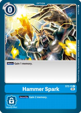 Hammer Spark - ST2-13 (Alternate Art) (ST2-13) - Starter Deck 08: Ulforce Veedramon