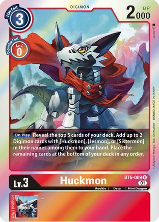 Huckmon (BT6-009) - Double Diamond Foil