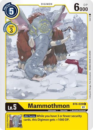 Mammothmon (BT6-039) - Double Diamond