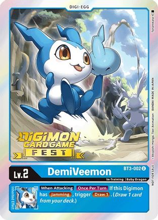 DemiVeemon - BT3-002 (Digimon Card Game Fest 2022) (BT3-002) - Release Special Booster 1.0 Foil