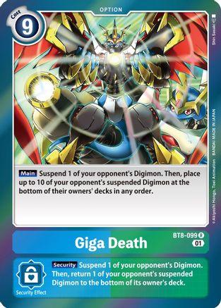 Giga Death (BT8-099) - New Awakening Foil