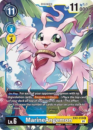 MarineAngemon (EX2-018) - Digital Hazard Foil