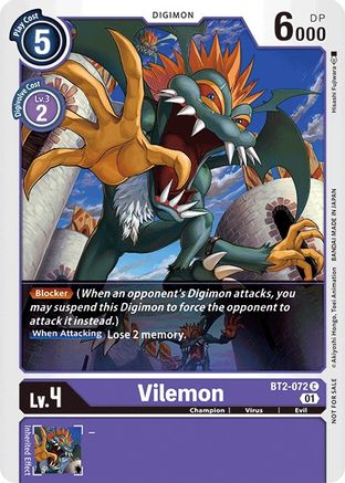 Vilemon - BT2-072 (Tamer Party Vol. 4 Promo) (BT2-072) - Release Special Booster 1.0