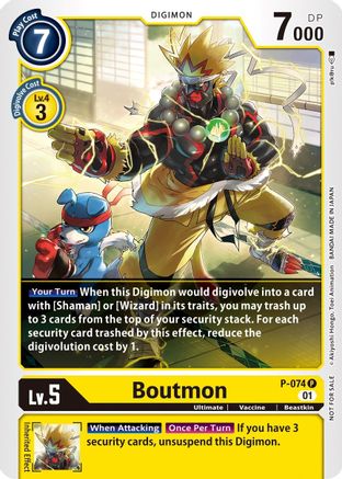 Boutmon (P-074) - Digimon Promotion Cards