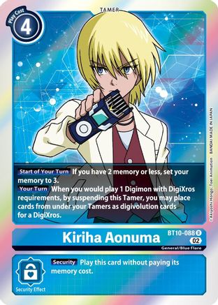 Kiriha Aonuma (BT10-088) - Xros Encounter Foil