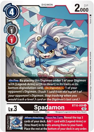 Spadamon (BT10-059) - Xros Encounter