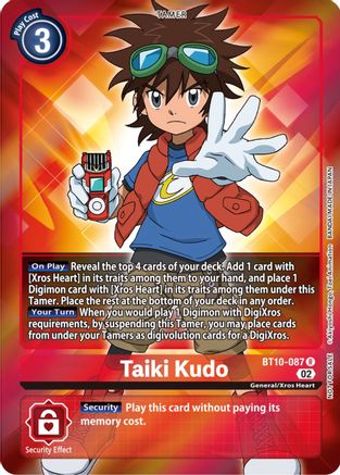 Taiki Kudo (Box Topper) (BT10-087) - Xros Encounter Foil