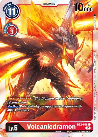 Volcanicdramon (ST-11 Special Entry Pack) (BT2-018) - Release Special Booster 1.0 Foil