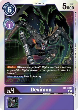 Devimon (Official Tournament Pack Vol. 7) (ST6-08) - Starter Deck 06: Venomous Violet Foil