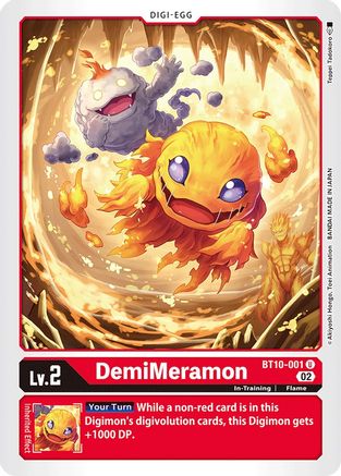 DemiMeramon (BT10-001) - Xros Encounter
