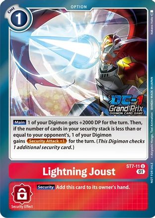 Lightning Joust (DC-1 2022 Stamped) (ST7-11) - Starter Deck 07: Gallantmon Foil