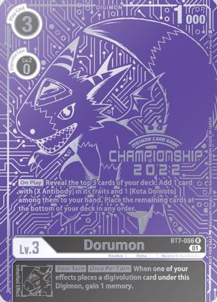 Dorumon (2022 Championship Finals Top 16) (BT7-056) - Next Adventure Foil