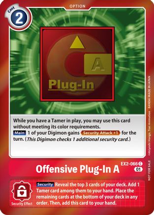 Offensive Plug-In A (Event Pack 4) (EX2-066) - Digital Hazard Foil