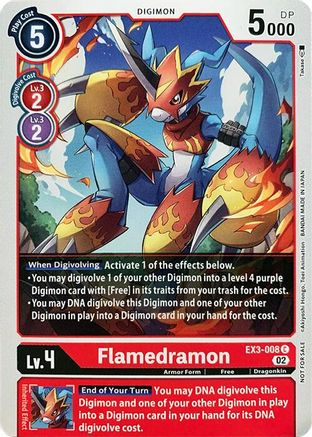 Flamedramon (EX3-008) - Revision Pack Cards