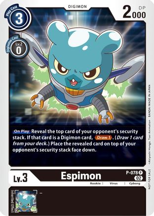 Espimon - P-078 (Versus Royal Knight Booster Pre-Release) (P-078) - Digimon Promotion Cards