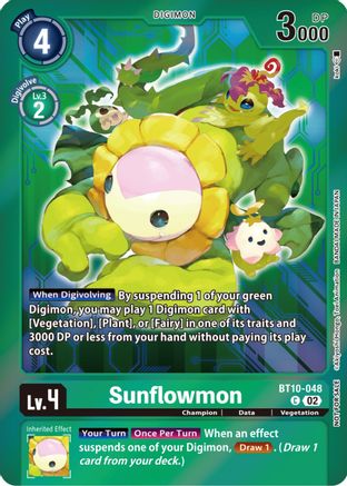 Sunflowmon (Event Pack 5) (BT10-048) - Xros Encounter Foil