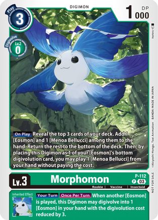 Morphomon - P-112 (3rd Anniversary Survey Pack) (P-112) - Digimon Promotion Cards