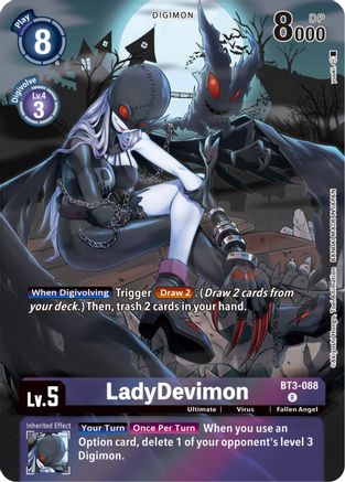 LadyDevimon - BT3-088 (Gift Box 2023) (BT3-088) - Release Special Booster 1.0 Foil
