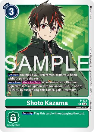 Shoto Kazama (Digimon Liberator Promotion Pack) (P-133) - Digimon Promotion Cards