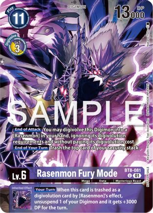 Rasenmon Fury Mode (Official Tournament Pack Vol.12) (BT8-081) - New Awakening Foil