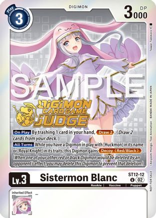 Sistermon Blanc (Judge Pack 5) (ST12-12) - Starter Deck 12: Jesmon Foil