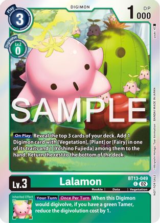 Lalamon (Event Pack 6) (BT13-049) - Versus Royal Knights Foil