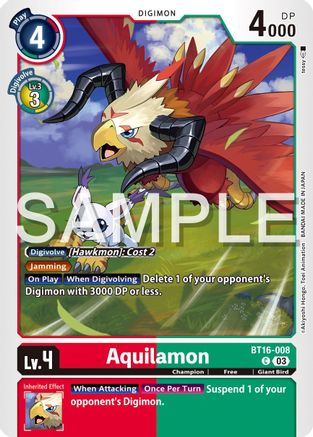 Aquilamon (BT16-008) - Beginning Observer