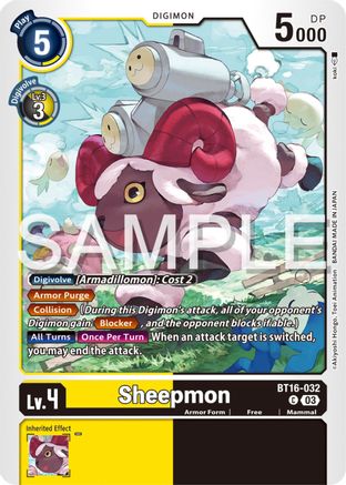 Sheepmon (BT16-032) - Beginning Observer