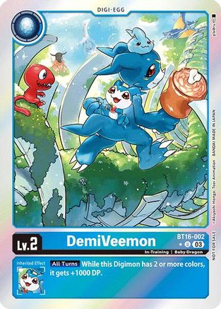 DemiVeemon (Box Promotion Pack: Beginning Observer) (BT16-002) - Beginning Observer Foil