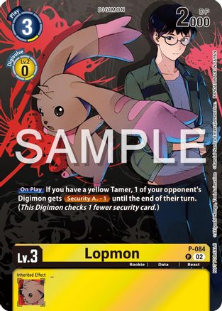 Lopmon - P-084 (Official Tournament Pack Vol.13) (P-084) - Digimon Promotion Cards Foil