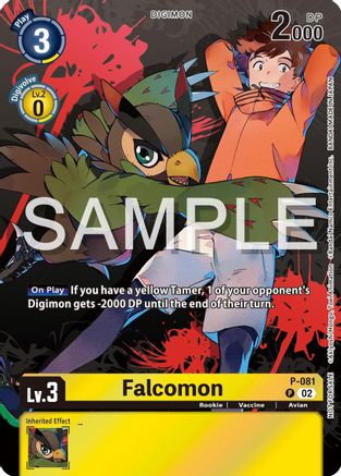 Falcomon - P-081 (Official Tournament Pack Vol.13) (P-081) - Digimon Promotion Cards Foil