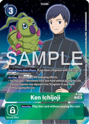 Ken Ichijoji - P-125 (Digimon Adventure 02: The Beginning Set) (P-125) - Digimon Promotion Cards Foil