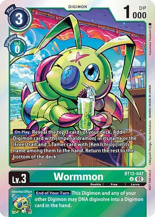 Wormmon - BT12-047 (Convention Promo 2024) (BT12-047) - Across Time Foil