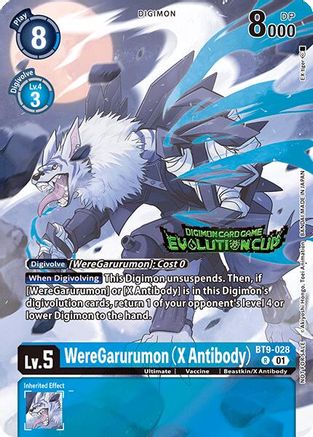 WereGarurumon (X Antibody) (August 2024 Evolution Cup Participant) (BT9-028) - X Record Foil
