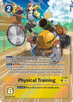 Physical Training (Starter Deck 19 Exclusive) (P-105) - Digimon Promotion Cards Foil