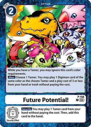 Future Potential! (Store Tournament 2024 Oct. - Dec. Participation Pack) (P-156) - Digimon Promotion Cards
