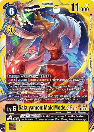 Sakuyamon: Maid Mode ACE (LM-023) - Special Limited Set Foil