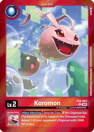 Koromon (Limited Foil) (EX8-001) - Chain of Liberation Foil