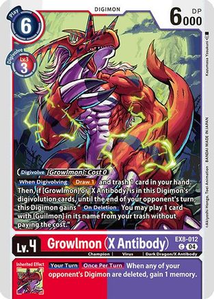 Growlmon (X Antibody) (EX8-012) - Chain of Liberation